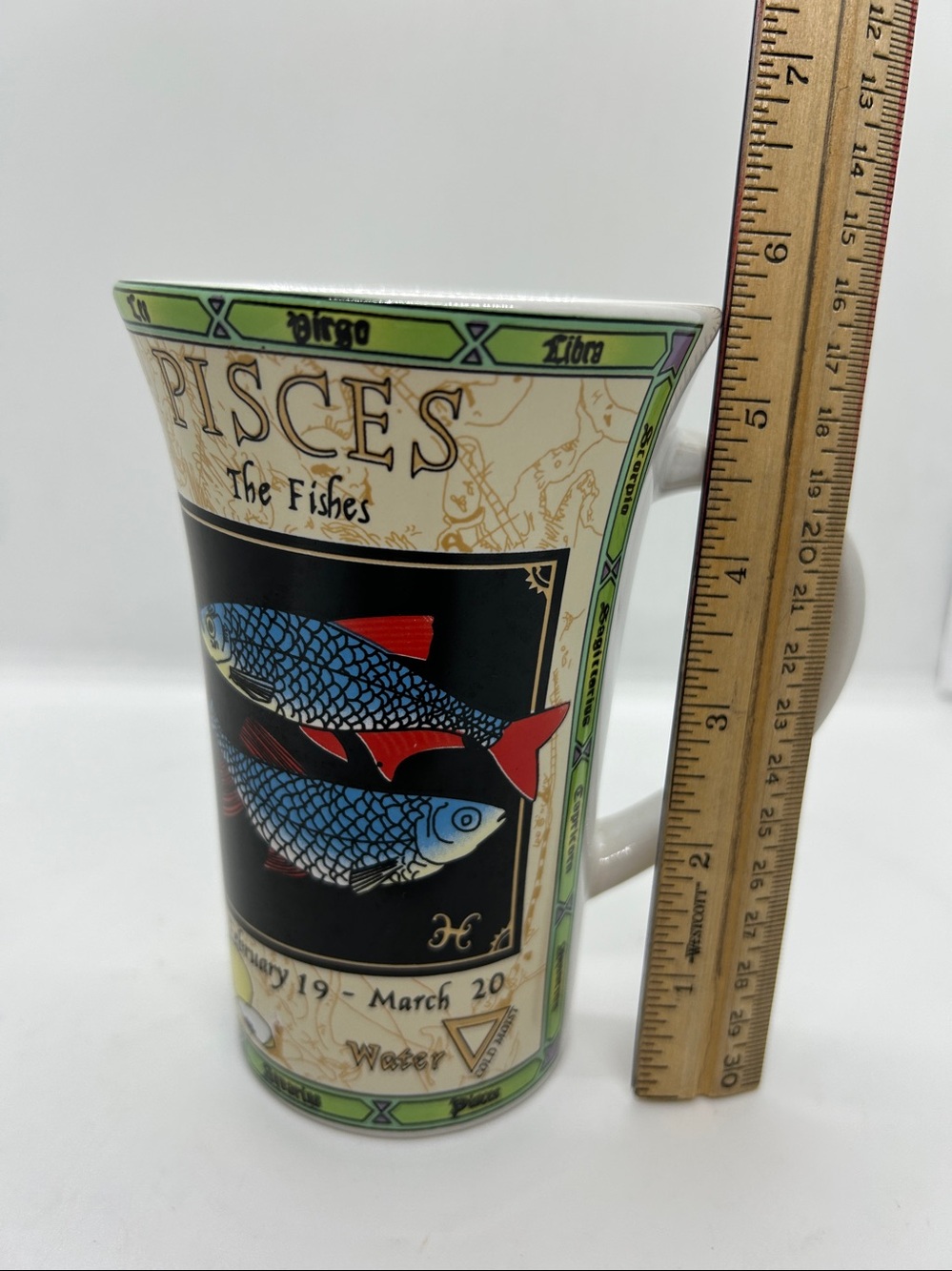 Pisces Astrology Zodiac Sign Ceramic Coffee Mug February 19 / March 20 - Picture 10 of 11